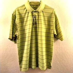 PGA TOUR Light Green w/Black stripes Large